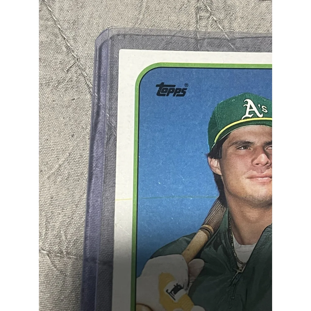 1989 Topps - Jose Canseco #500 2 Errors No Capital “C” Cut Off Stats Collectors